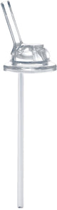 Pajita de silicona Pura kiddo + cepillo de limpieza - se adapta a biberones (325 550 ml) - resistente a derrames - sin BPA