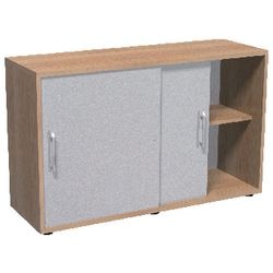 Martellatore per ante dell'armadio Bach 1752t 5 grigio 1200 mm x 748 mm confezione da 2
