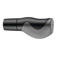 Ergonomisch handvatset - 2-componenten - 130 130mm - Zwart Grijs - Met snijrand - Bar-end dopje