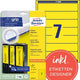 Etichette sul dorso avery zweckform l4765-20 gialle, 140 etichette
