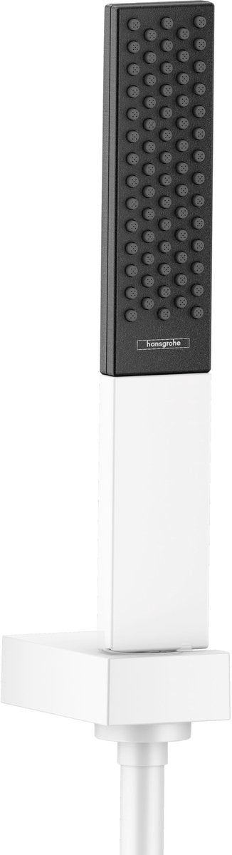 Hansgrohe rainfinity set de soporte de ducha tipo lluvia en polvo 100 1jet con flexo de ducha 125 cm blanco mate