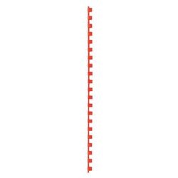 Binding spines gbc plastic a4 8mm red capacity 45 sheets