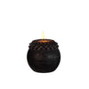 Ideas 4 estaciones vela led cera flor perla negro ø9xh12cm