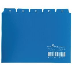 Divisori resistenti A6 10,5x14,8 cm 25 mm blu
