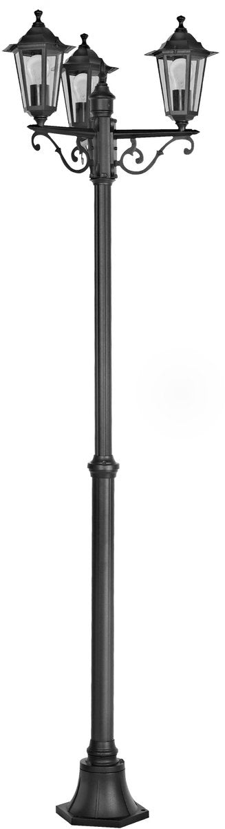 Lampada da terra Eglo laterna 4 - lampada da terra - da esterno - e27 - 192 cm - nera