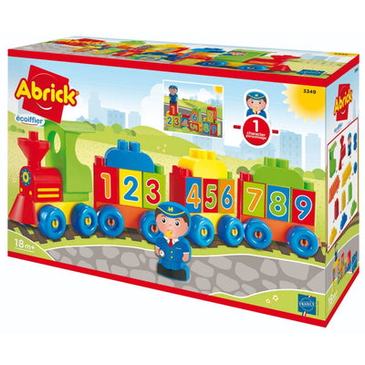 Ecoiffier abrick locomotief letters en cijfers