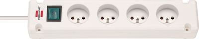 Brennerstuhl regleta bremounta | 4 veces | blanco | 1,5 m h05vv-f 3g1.5 | con interruptor | fr ser - 1150651124