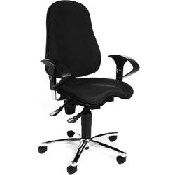 Silla giratoria Topstar sitness 10, contacto permanente 5-8 horas negro