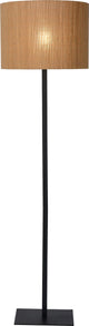 Lucide magius - lámpara de pie - ø 42 cm - 1xe27 - natural - japandi