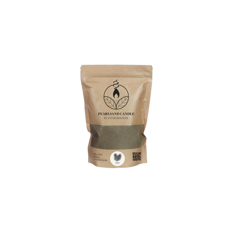 Ideas 4 stagioni candela perle sabbiae candela 400gr verde