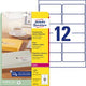 Etichette per indirizzi avery zweckform quickpeel trasparenti 300 pezzi
