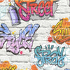 Rivestimenti murali olandesi da parati olandesi graffiti multicolore L179-05
