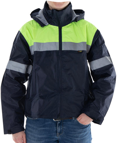 4-act reflecterende regenjas rain jacket size l blue y reflex