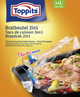 Toppits 1070766 - buste per arrosti 2 in 1 buste per arrosti misura l | 20 pezzi