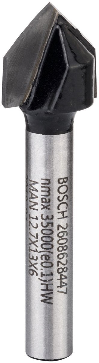 Fresa en V Bosch dub.sn.,hm,12,7mm,90°,6mm
