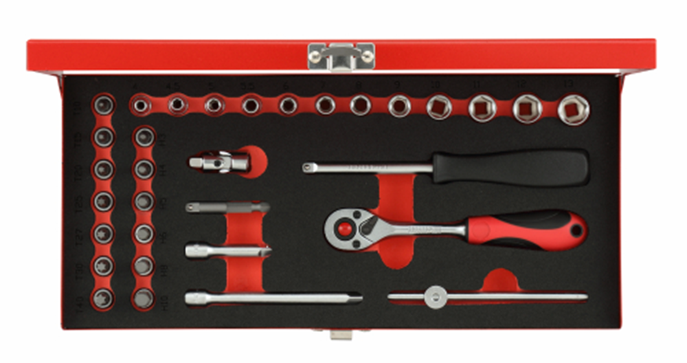 DOPS rosso GEDORE SET TX 1 4 pollici SW 413 mm in argento 32 pezzi