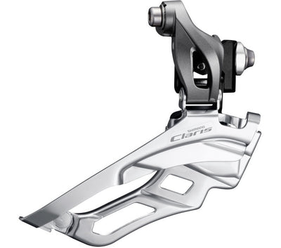 Shimano Voorkerailleur 2 x 8 velocidades Claris FD-R2030 LAG DOW-PULL 63-66 ° 46-52T GRIS