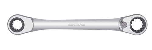 Gedore r07501019 dubbele ringratelsleutel | 4 in 1 | omschakelbaar | metrisch - 3300899