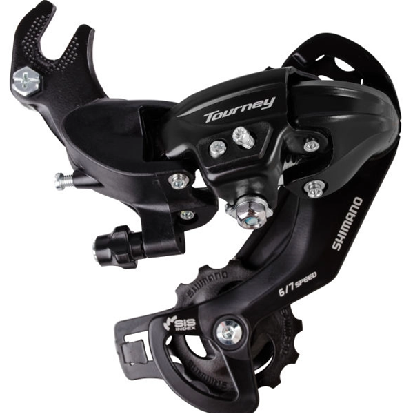 Cambio trasero Shimano 6 7 velocidades tourney ty300 con gancho (tipo b) - negro (embalaje de taller)