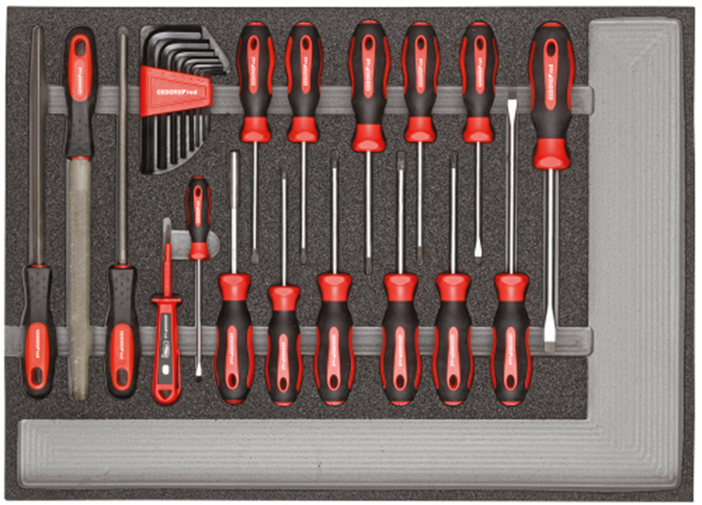 Gedore Red Tool set Screwdrivers and Vijlen 26-piece