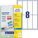 Etichette magnetiche avery zweckform 140 x 50 mm bianche