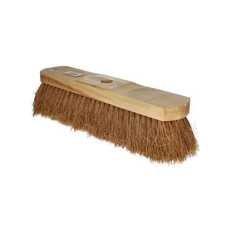1069631 - barredora de madera de coco 35cm con agujero para palo | 10 piezas