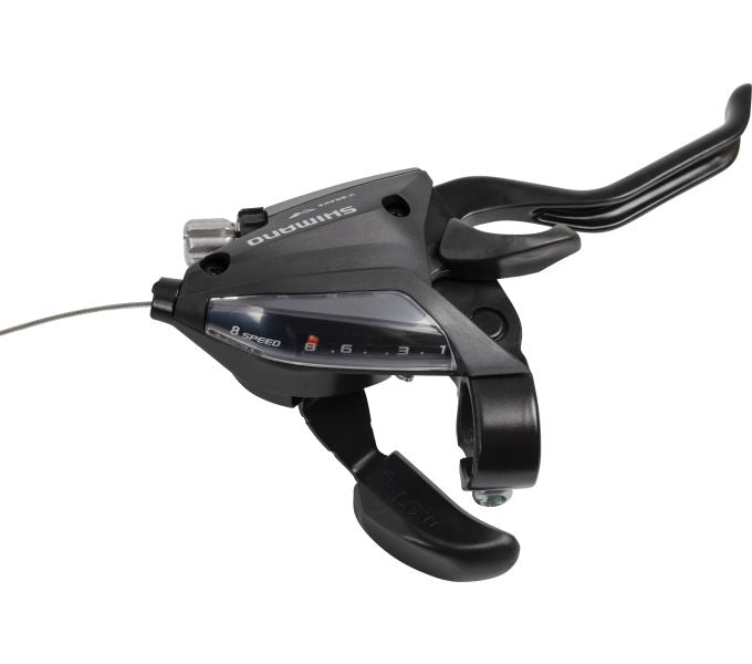 Shimano Versteller (a destra) con leva del freno a 7 velocità ST-EF500 2 dita nero (imballaggio di workshop)