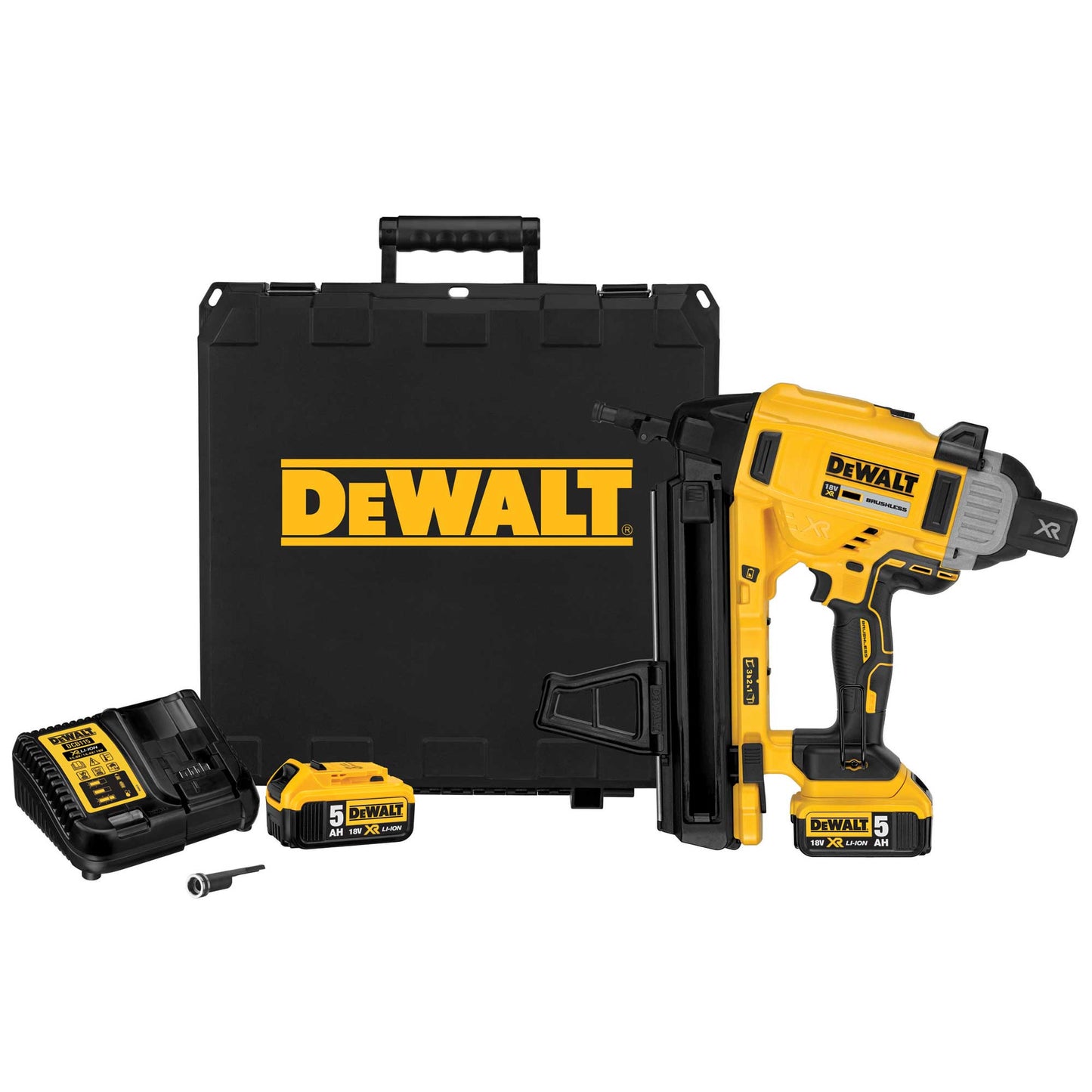 Clavadora de hormigón inalámbrica Dewalt dcn890p2 | 18v 5.0ah en caso - dcn890p2-qw