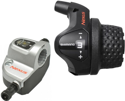 Turner 3 Speed ​​Shimano Nexus SL -3S41E con cavi e clickbox - nero (imballaggio sul posto di lavoro)