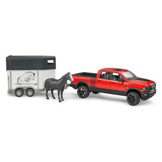 Bruder Auto Dodge Ram con rimorchio per cavalli