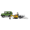 Bruder Bruder Landrover + Trailer con excavadora