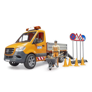 Bruder MB Sprinter Vehículo municipal con luz y sonido