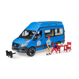 Bruder Camper Mercedes Benz Sprinter con driver e accessori