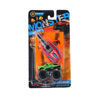 Auto die cast met launcher assorti | 6 stuks