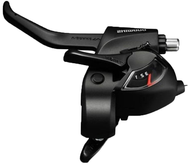 Shimano versteller (links) met remhendel 3 speed tourney st-tx800 - 2-vingers - zwart