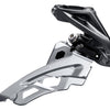 Shimano Voorkerailleur 3 x 10 velocidades Deore FC-M6000 Swing Swing High Clamp 40-42t Negro