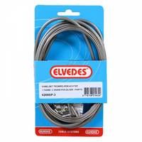 Kit de cable de freno de tambor Elvedes 1700mm 2250mm acero inoxidable - plata (en tarjeta)
