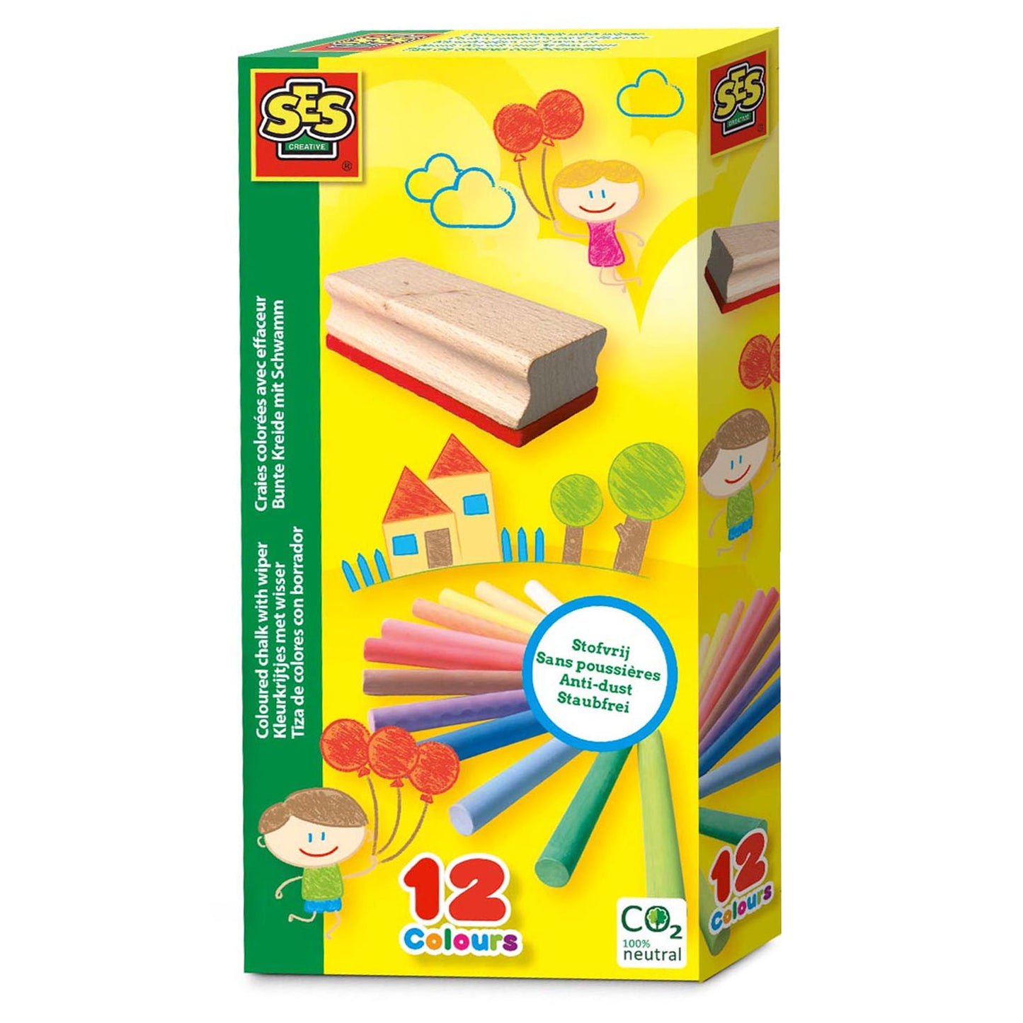 Ses kleurkrijtjes met wisser