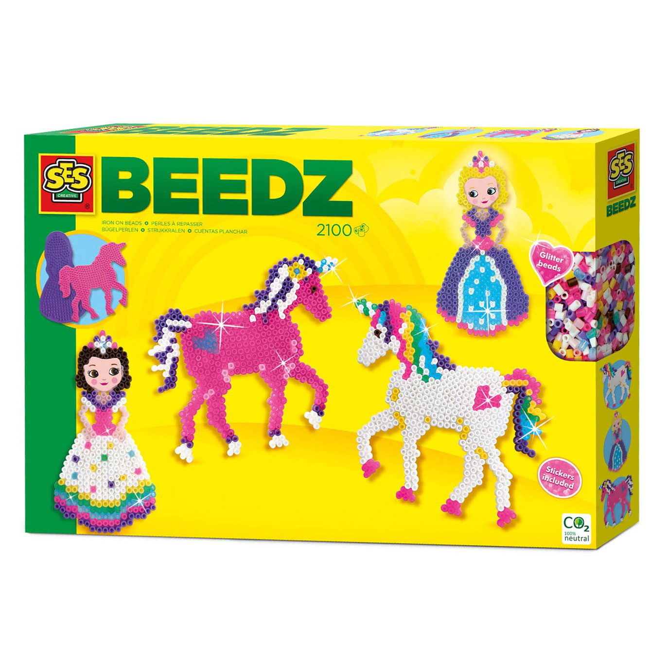 SES Beedz - Perle di ferro unicorni e principesse