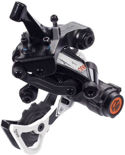 Componentes de la caja Achter Derailleur Down-Hill de 7 velocidades uno con jaula corta Negro