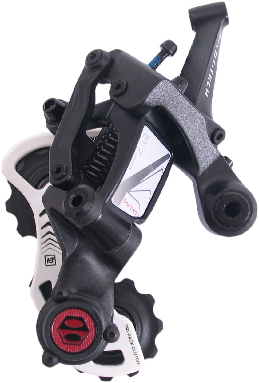 Componenti della scatola Achter derailleur a 7 velocità due con gabbia corta nera