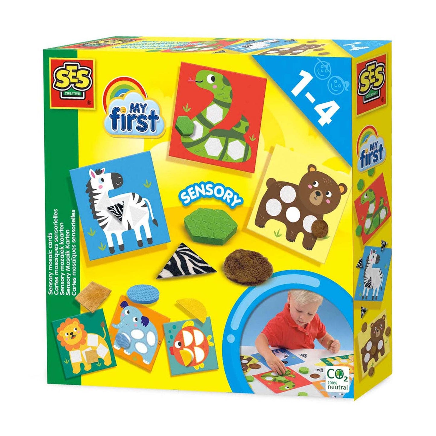 Ses creative ses my first - sensory mozaïek kaarten