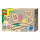Ses eco klei met houten tools - 3 kleipotjes