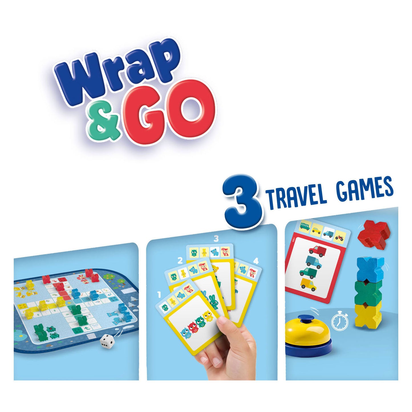 SES Wrap and Go Juegos de viaje, 3in1