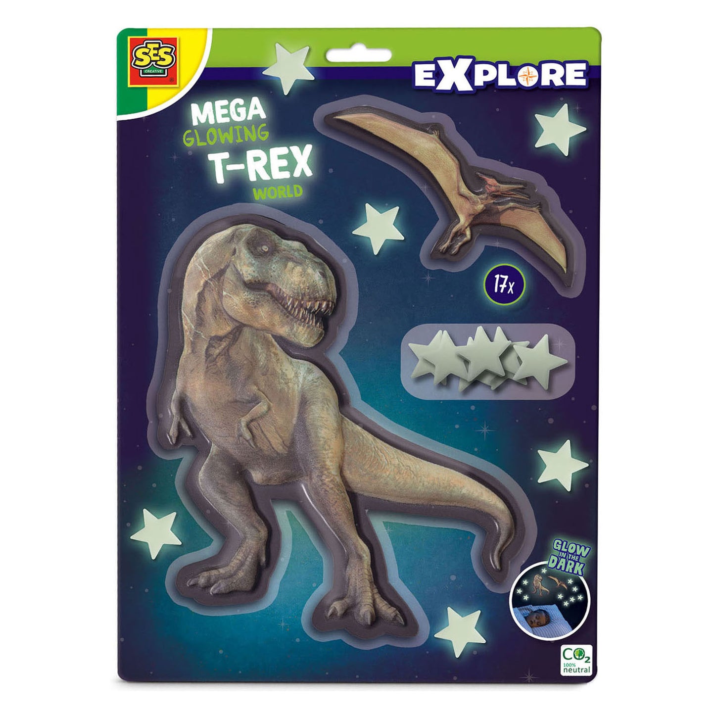 SES Mega Blowing T-Rex World Wall Adesivi