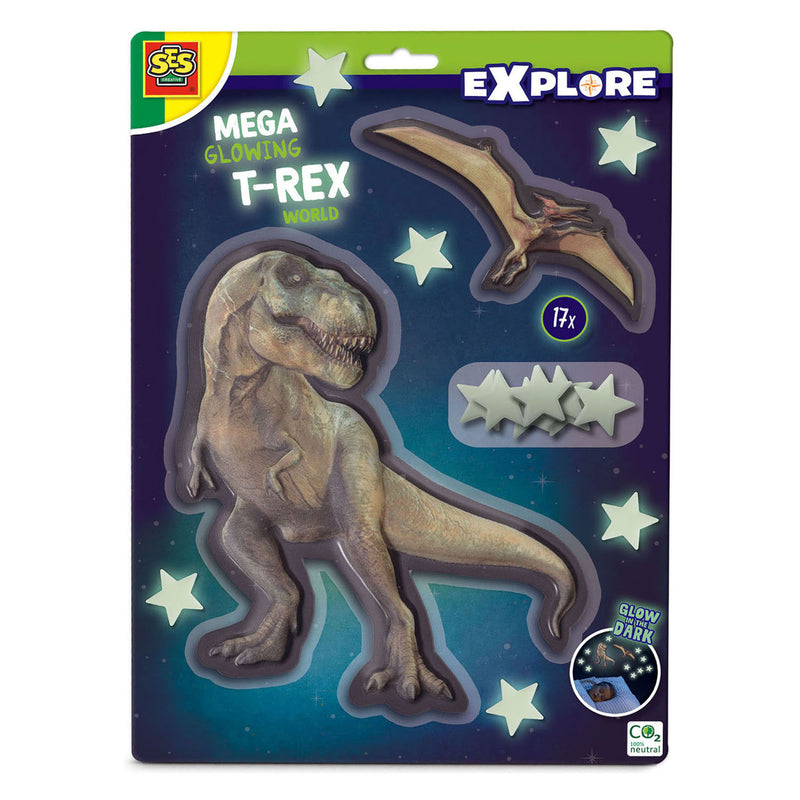 SES Mega Blowing T-Rex World Wall Adesivi