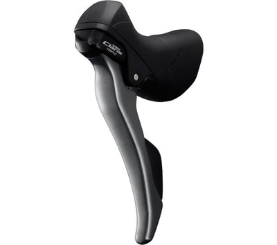 Verestelador de Shimano (izquierda) con palanca de freno 3 velocidades Claris ST-R2030 Negro gris