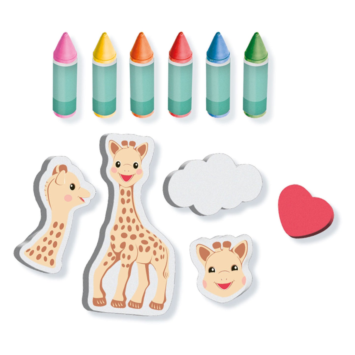 Ses Sophie La Girafe Bath gesso con forme