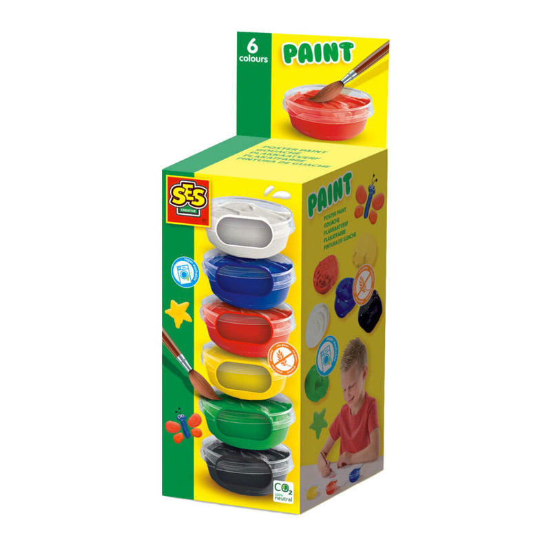 Ses creative ses plakkaatverf, 6x45ml