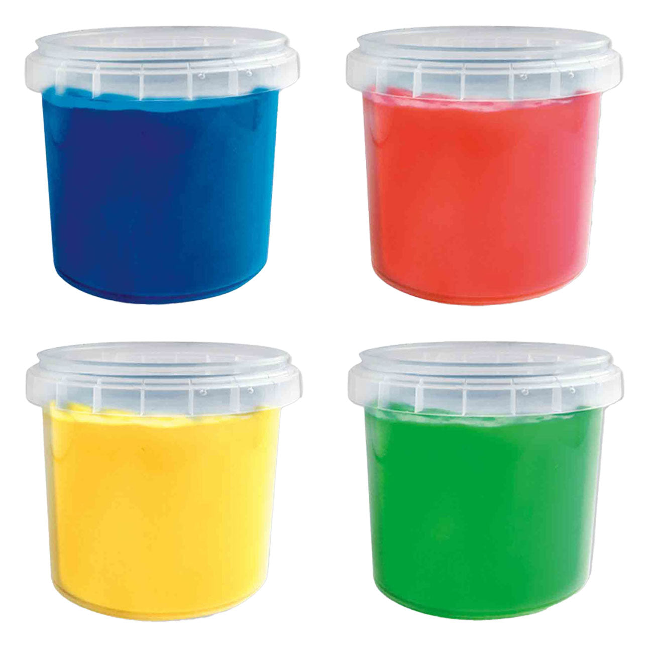 Coloros primarios de pintura para el dedo de SES, 4x110ml